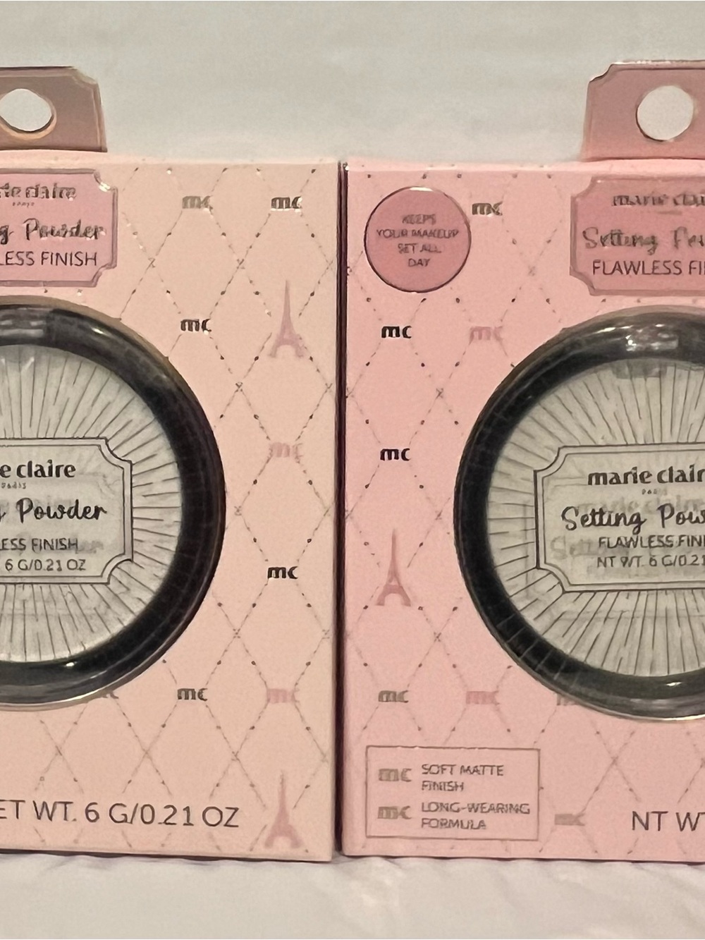 Marie Claire Paris Setting Powder - Flawless Finish. Set of 2.